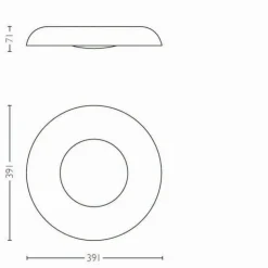 Plafonnier Philips Hue Still LED Aluminium, 1 lumière, Télécommandes