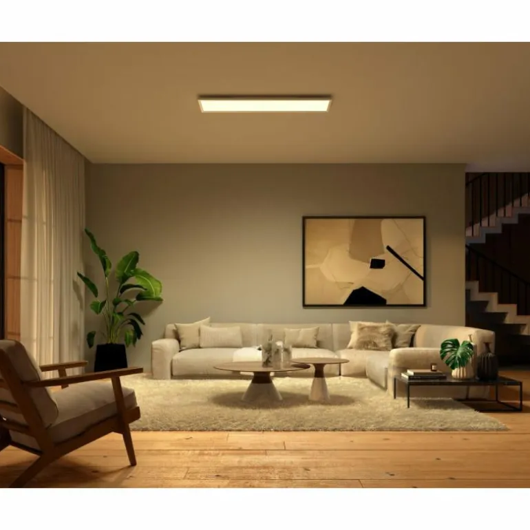 Plafonnier Philips Hue Surimu LED Blanc, 1 lumière, Changeur de couleurs