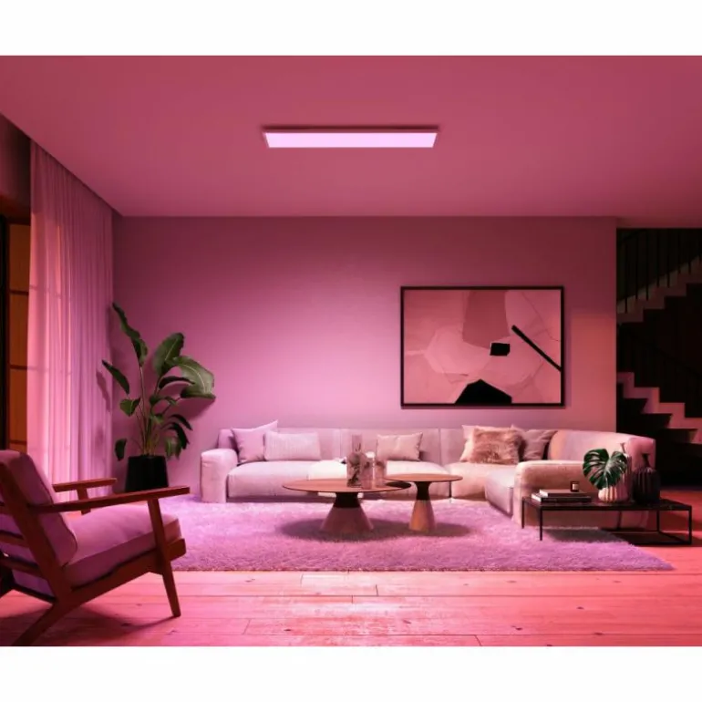 Plafonnier Philips Hue Surimu LED Blanc, 1 lumière, Changeur de couleurs