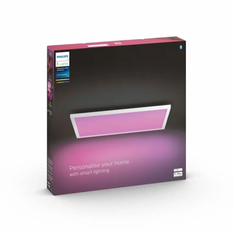 Plafonnier Philips Hue Surimu LED Blanc, 1 lumière, Changeur de couleurs