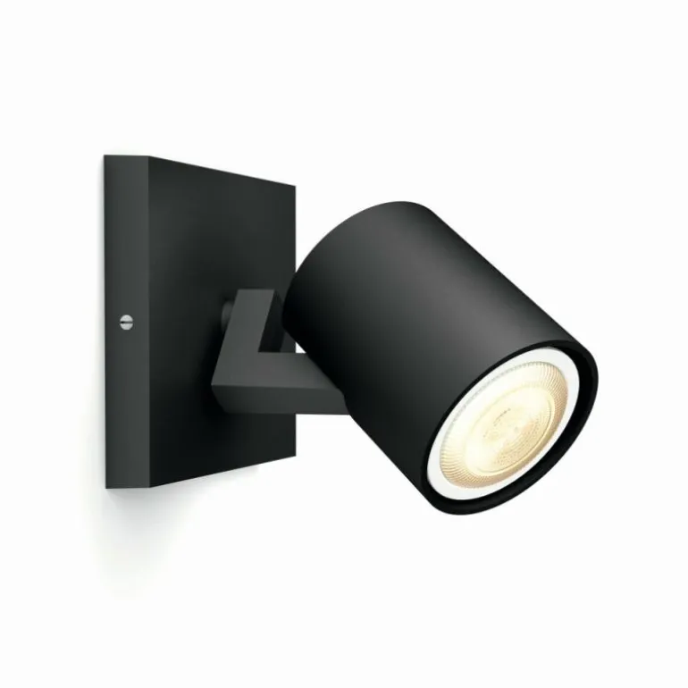 Plafonnier Philips Hue White Ambiance Runner LED Noir, 1 lumière, Télécommandes