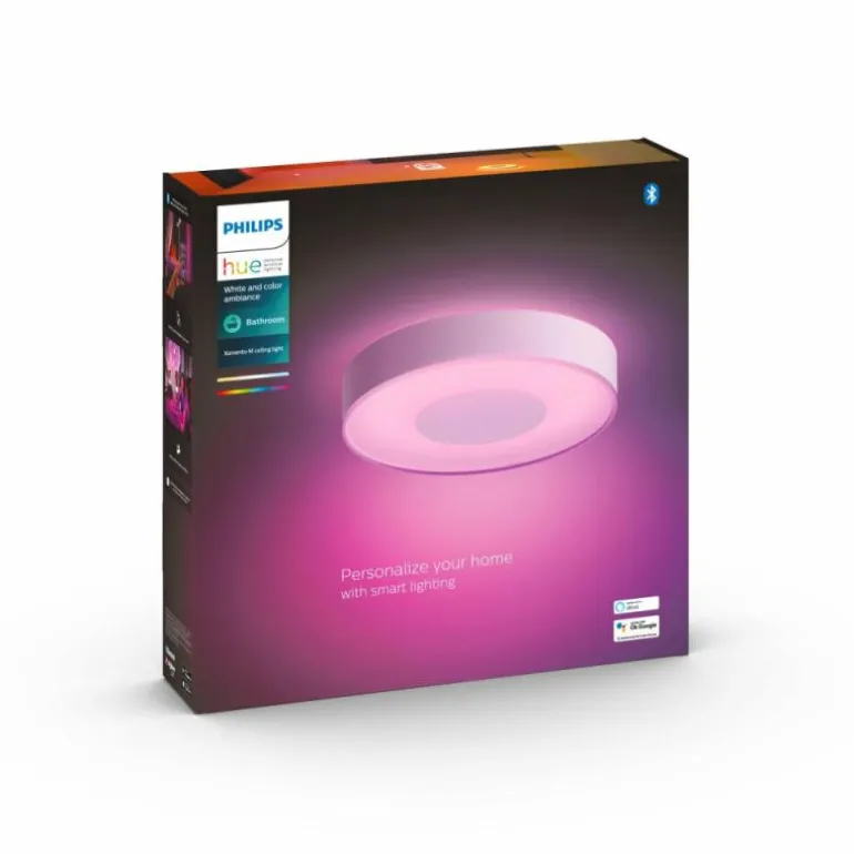 Plafonnier Philips Hue Xamento LED Blanc, 1 lumière, Changeur de couleurs