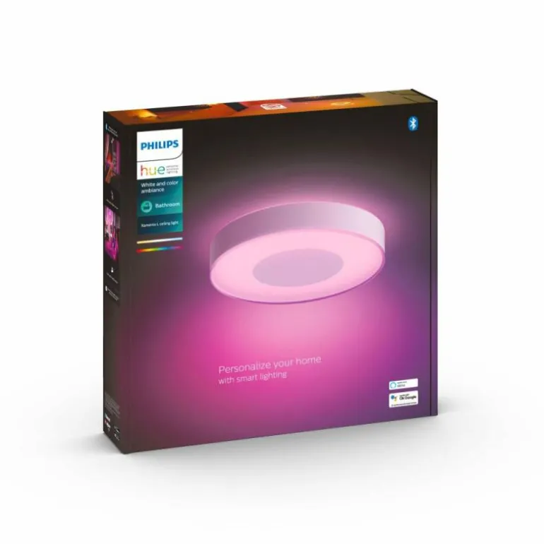 Plafonnier Philips Hue Xamento LED Blanc, 1 lumière, Changeur de couleurs