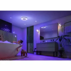 Plafonnier Philips Hue Xamento LED Blanc, 1 lumière, Changeur de couleurs