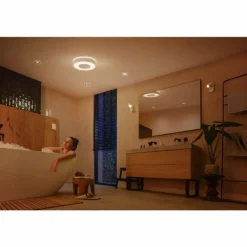 Plafonnier Philips Hue Xamento LED Blanc, 1 lumière, Changeur de couleurs
