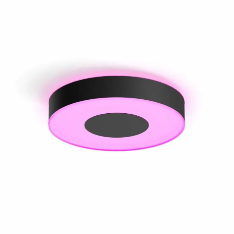 Plafonnier Philips Hue Xamento LED Noir, Blanc, 1 lumière, Changeur de couleurs