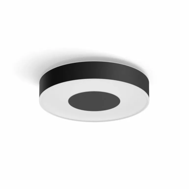 Plafonnier Philips Hue Xamento LED Noir, Blanc, 1 lumière, Changeur de couleurs