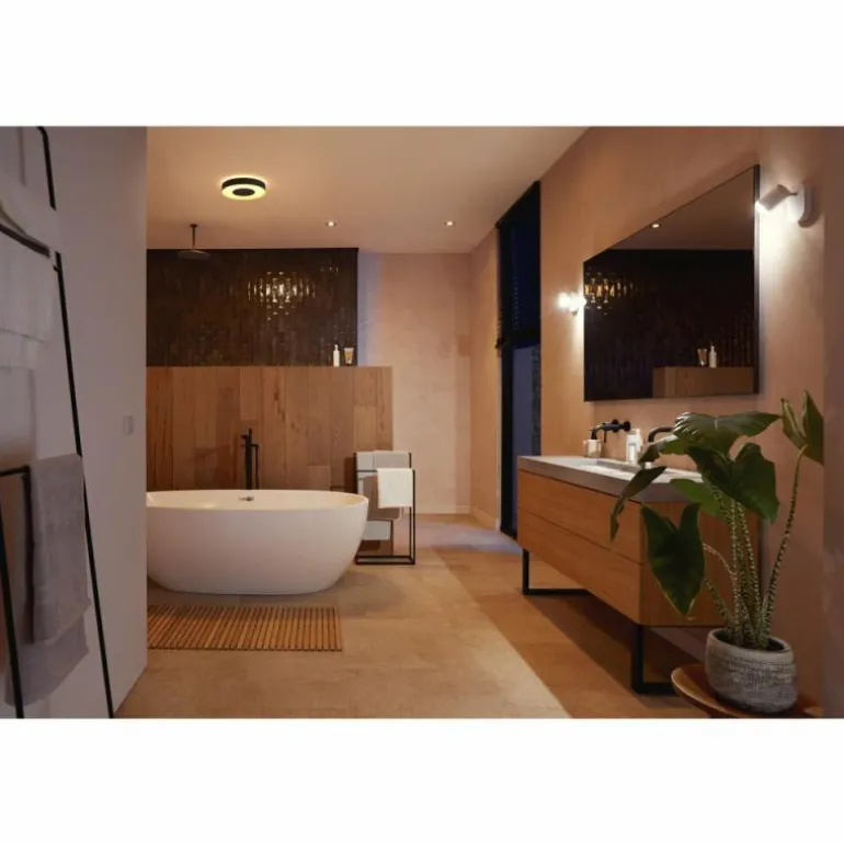 Plafonnier Philips Hue Xamento LED Noir, Blanc, 1 lumière, Changeur de couleurs