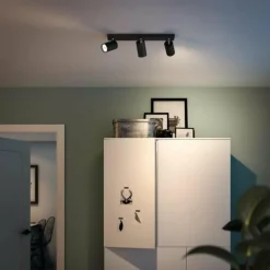 Plafonnier Philips Kosipo Noir, 3 lumières