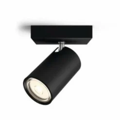 Plafonnier Philips Kosipo Noir, 1 lumière