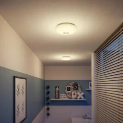 Plafonnier Philips Mauve LED Blanc, 1 lumière, Détecteur de mouvement