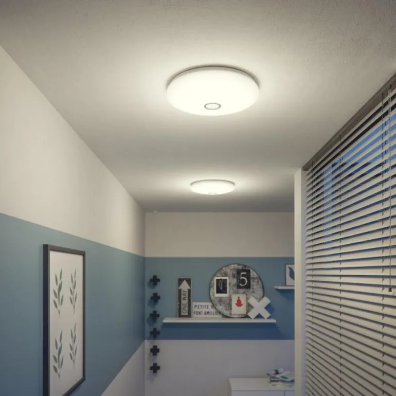 Plafonnier Philips Mauve LED Blanc, 1 lumière, Détecteur de mouvement