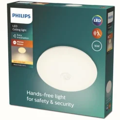 Plafonnier Philips Mauve LED Blanc, 1 lumière, Détecteur de mouvement