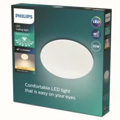 Plafonnier Philips Moire LED Blanc, 1 lumière
