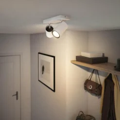 Plafonnier Philips myLiving Kosipo Blanc, 2 lumières