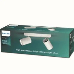 Plafonnier Philips myLiving Kosipo Blanc, 2 lumières