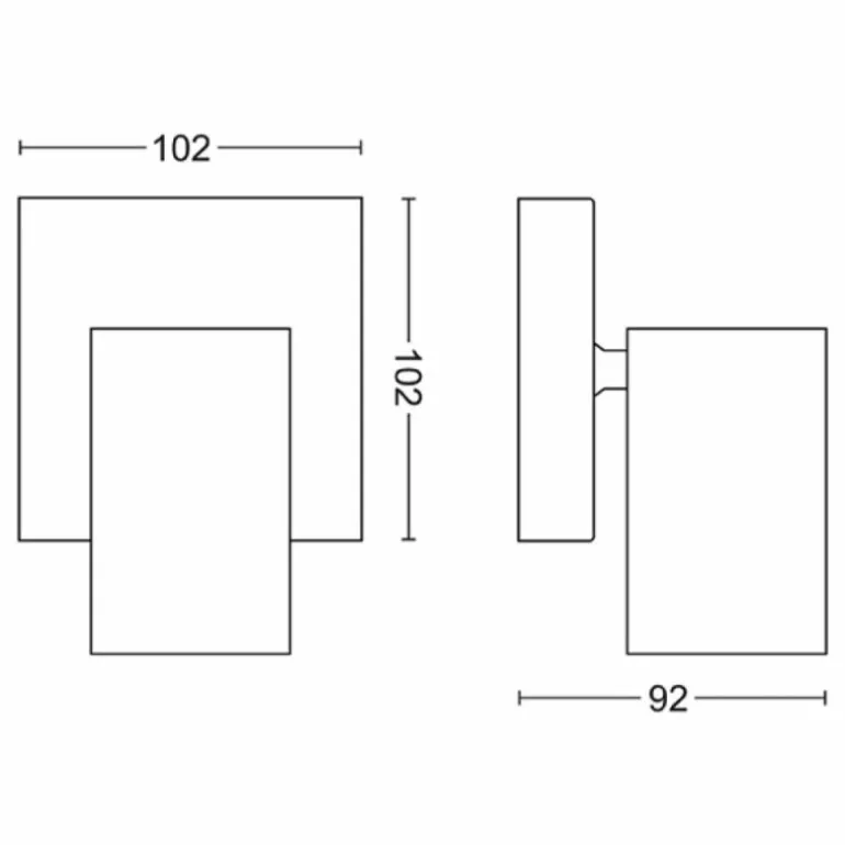 Plafonnier Philips myLiving Kosipo Blanc, 1 lumière