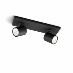 Plafonnier Philips myLiving Runner Noir, 2 lumières