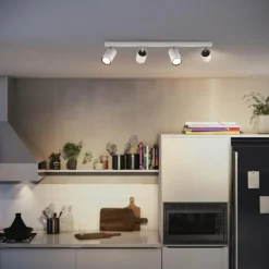 Plafonnier Philips myLiving Kosipo Blanc, 4 lumières