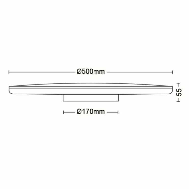 Plafonnier Philips Ozziet LED Blanc, 1 lumière