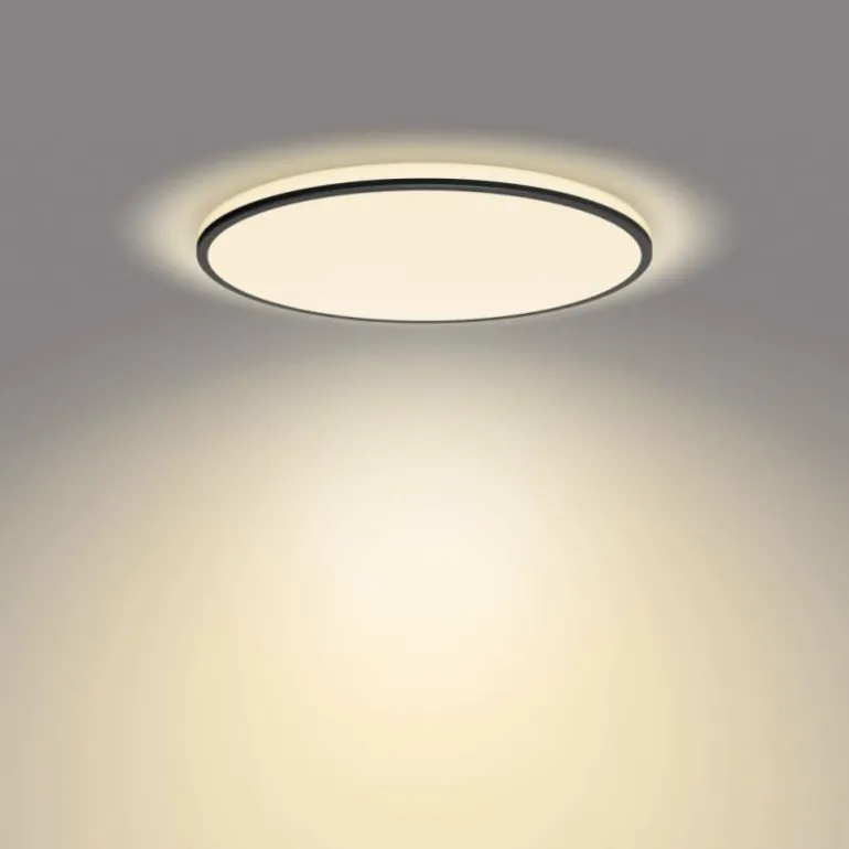 Plafonnier Philips Ozziet LED Noir, Blanc, 1 lumière