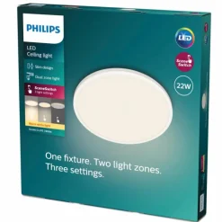 Plafonnier Philips Ozziet LED Blanc, 1 lumière