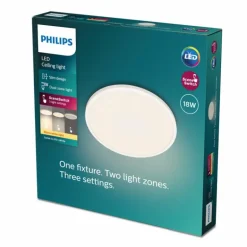 Plafonnier Philips Ozziet LED Blanc, 1 lumière