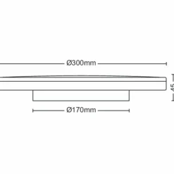 Plafonnier Philips Ozziet LED Blanc, 1 lumière
