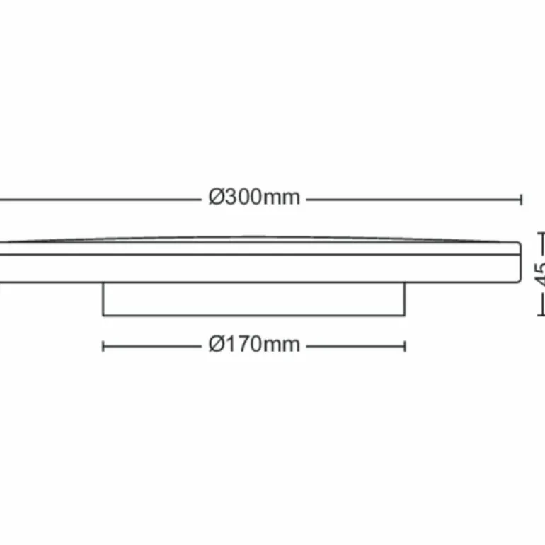 Plafonnier Philips Ozziet LED Blanc, 1 lumière