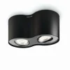 Plafonnier Philips Phase LED Noir, 2 lumières