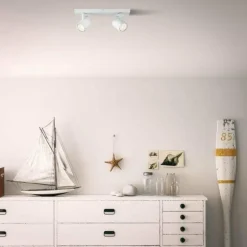 Plafonnier Philips Runner LED Blanc, 2 lumières