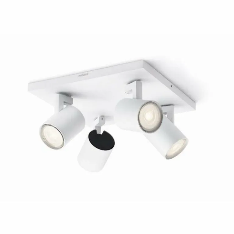 Plafonnier Philips Runner LED Blanc, 4 lumières