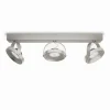 Plafonnier Philips Spur LED Acier inoxydable, 3 lumières