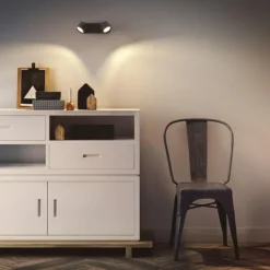 Plafonnier Philips Star LED Noir, 2 lumières