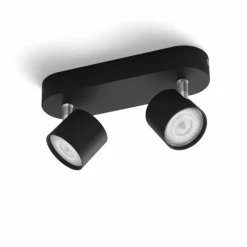 Plafonnier Philips Star LED Noir, 2 lumières
