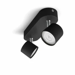 Plafonnier Philips Star LED Noir, 2 lumières