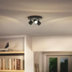 Plafonnier Philips Star LED Noir, 3 lumières