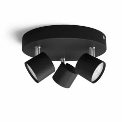 Plafonnier Philips Star LED Noir, 3 lumières