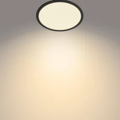 Plafonnier Philips Superslim CL550 LED Noir, 1 lumière
