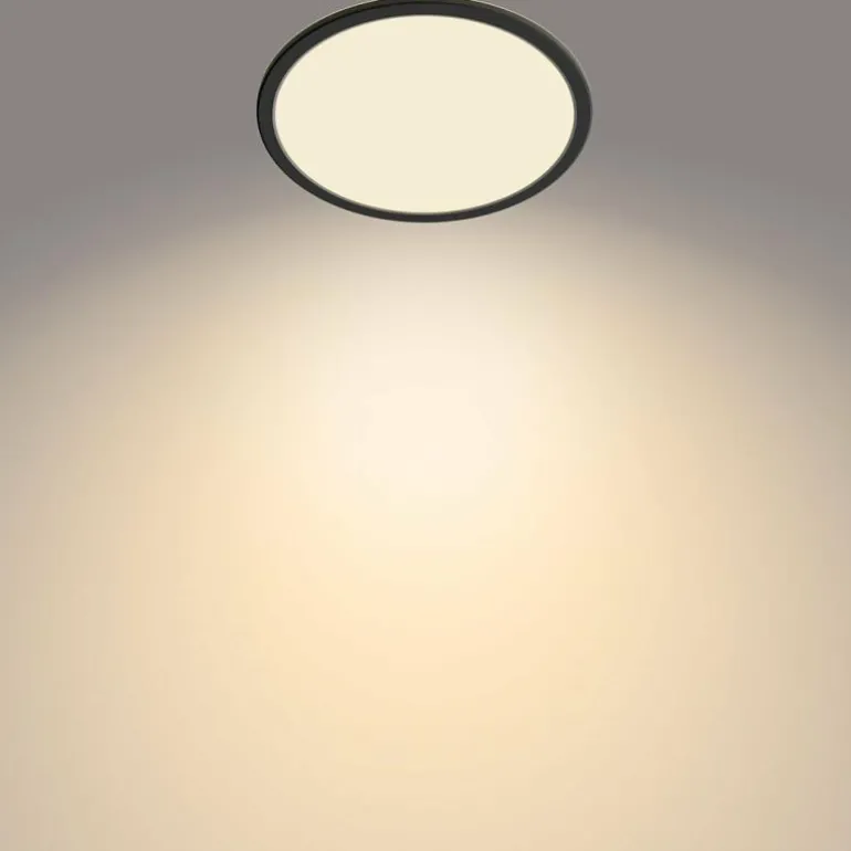 Plafonnier Philips Superslim CL550 LED Noir, 1 lumière