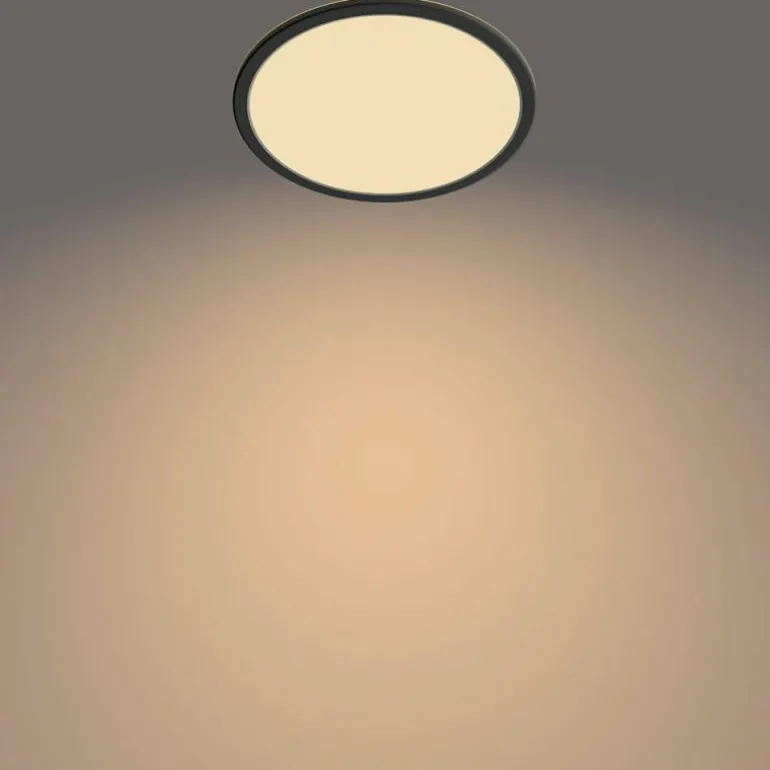 Plafonnier Philips Superslim CL550 LED Noir, 1 lumière