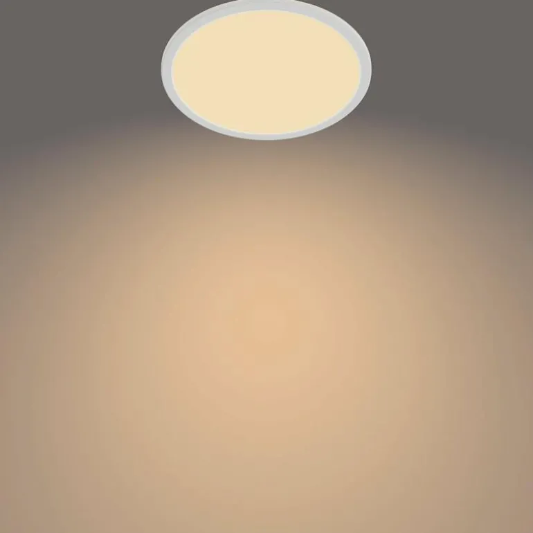 Plafonnier Philips Superslim CL550 LED Blanc, 1 lumière