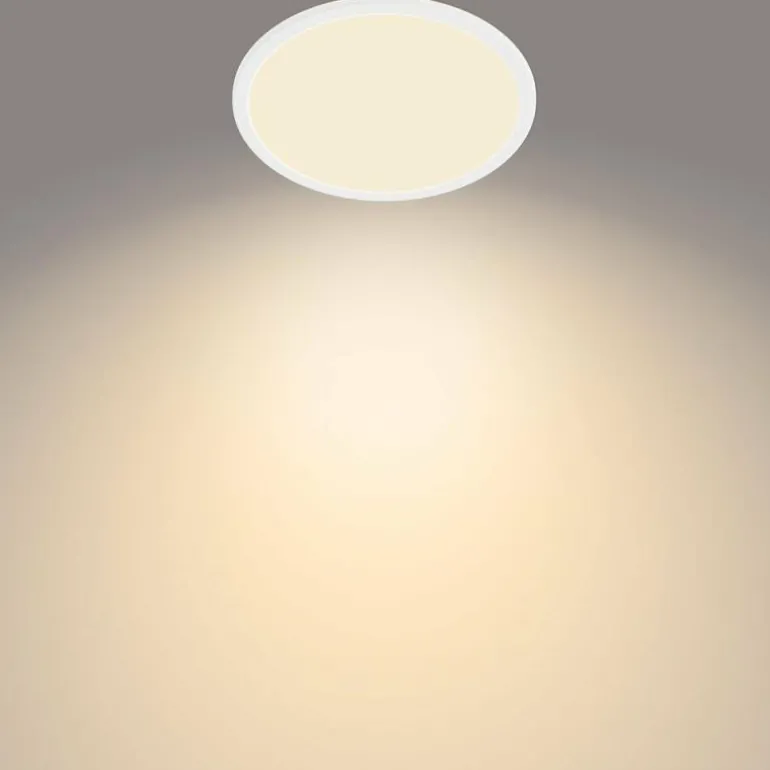 Plafonnier Philips Superslim CL550 LED Blanc, 1 lumière