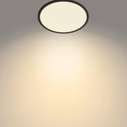 Plafonnier Philips Superslim CL550 LED Noir, 1 lumière