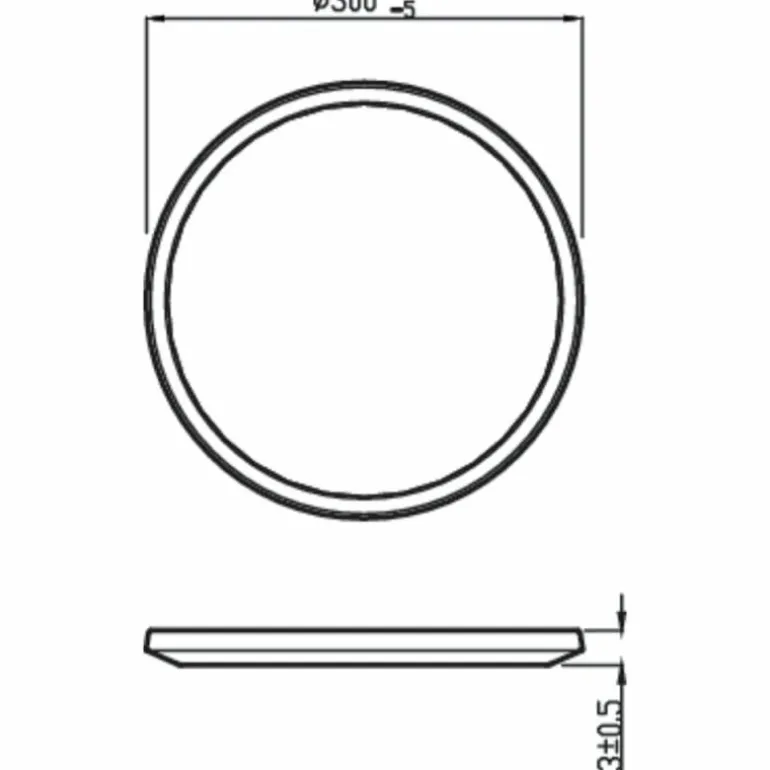 Plafonnier Philips Superslim CL550 LED Noir, 1 lumière