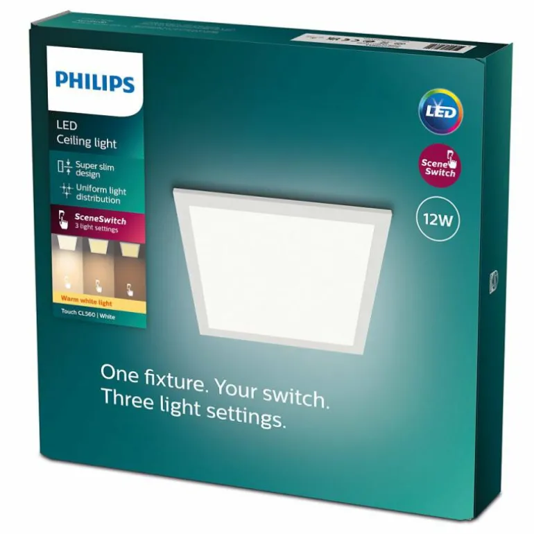 Plafonnier Philips Touch SceneSwitch LED Blanc, 1 lumière