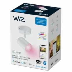 Plafonnier Philips WiZ IMAGEO LED Blanc, 1 lumière, Changeur de couleurs