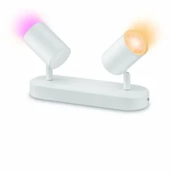 Plafonnier Philips WiZ IMAGEO LED Blanc, 2 lumières, Changeur de couleurs