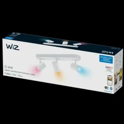 Plafonnier Philips WiZ IMAGEO LED Blanc, 3 lumières, Changeur de couleurs