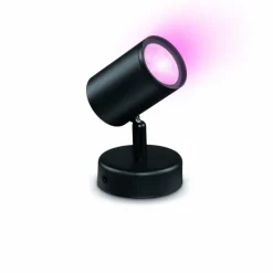 Plafonnier Philips WiZ IMAGEO LED Noir, 1 lumière, Changeur de couleurs